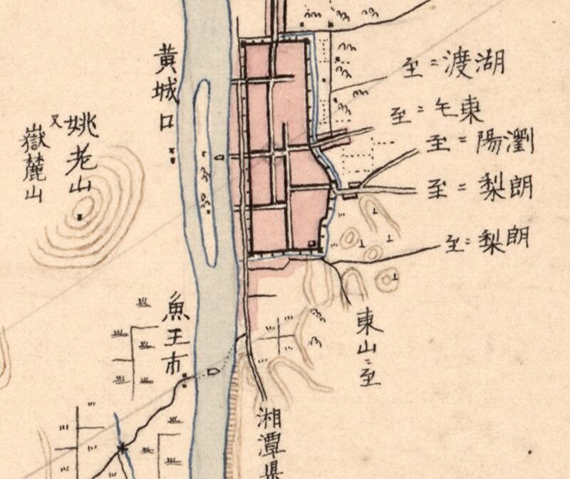 1888年《长沙府地图》插图1 1888年《长沙府地图》插图1
